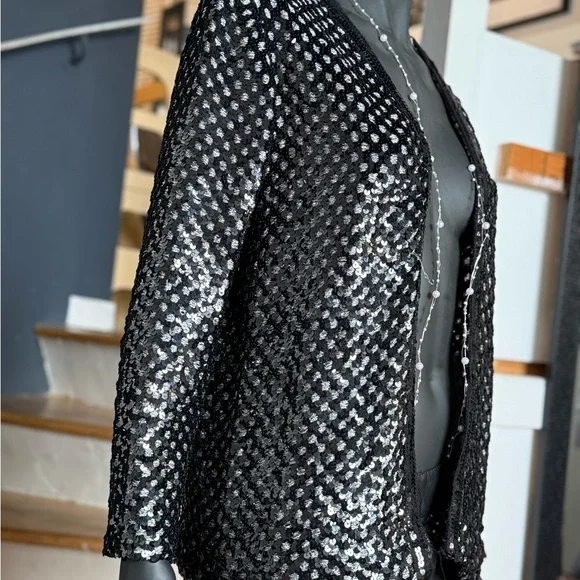 Sequin Black Jacket - Picture 4 of 5